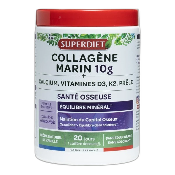 Superdiet Super Diet Collagène Marin 10 g Santé Osseuse poudre