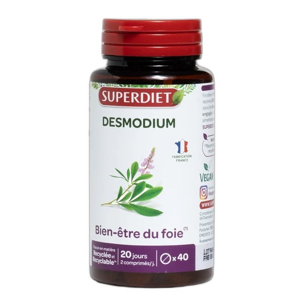 Superdiet Super Diet Desmodium comprimés