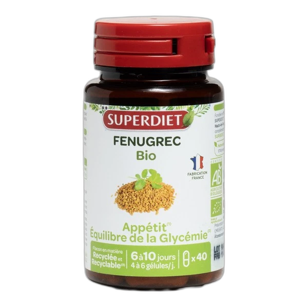 Superdiet Super Diet Fenugrec Bio gélules