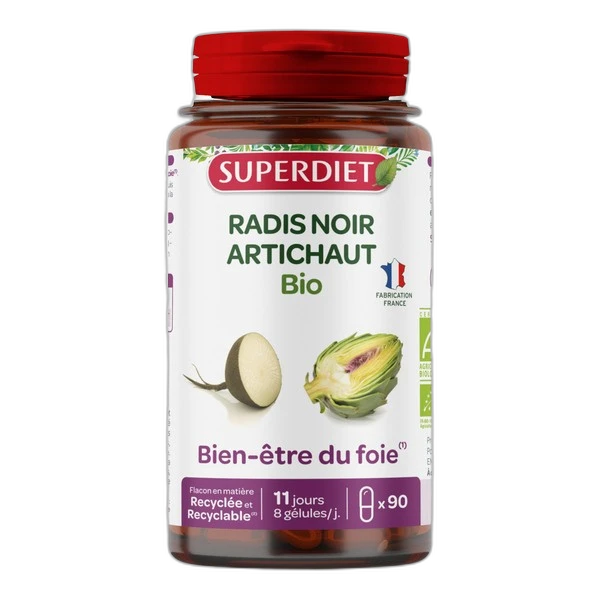 Superdiet Super Diet Radis Noir Artichaut Bio gélules
