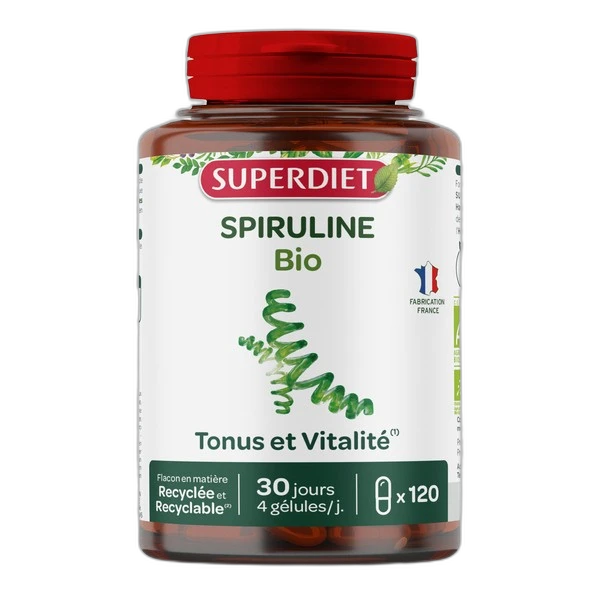 Superdiet Super Diet Spiruline Bio gélules