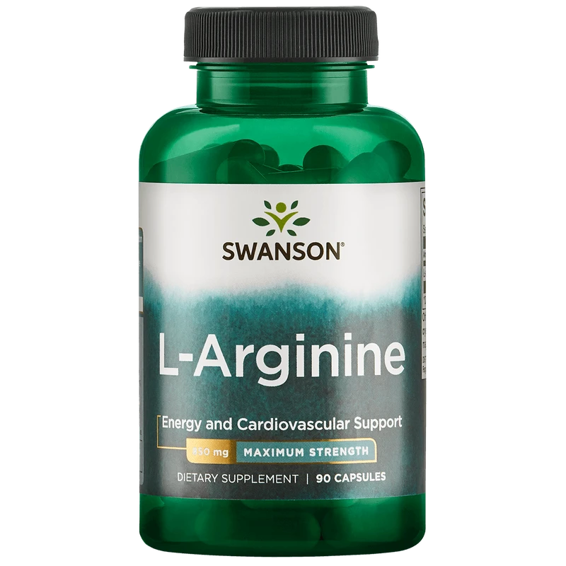 Swanson Gélules d’arginine Super Strength L-Arginine 850 mg