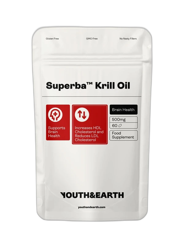 Youth & Earth Huile de krill Omega 3 500mg (Superba)