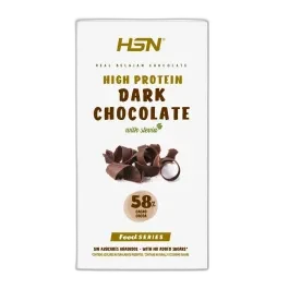 HSN Food Series Food Series Tablette de chocolat noir hyperprotéiné et stévia (sans sucre)