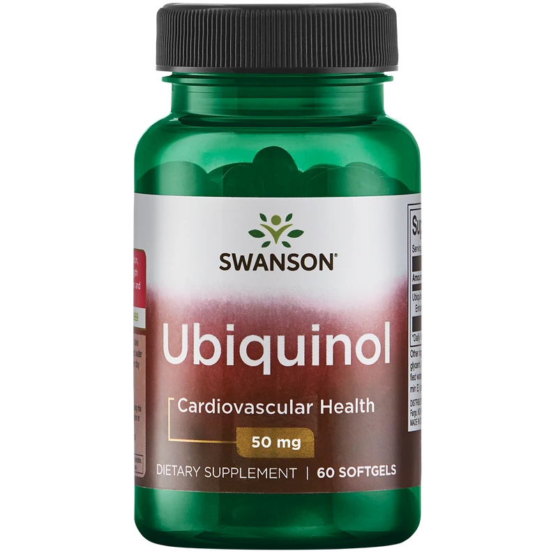Swanson Ultra 100% Pure & Natural Ubiquinol (Kaneka QH®) 50mg