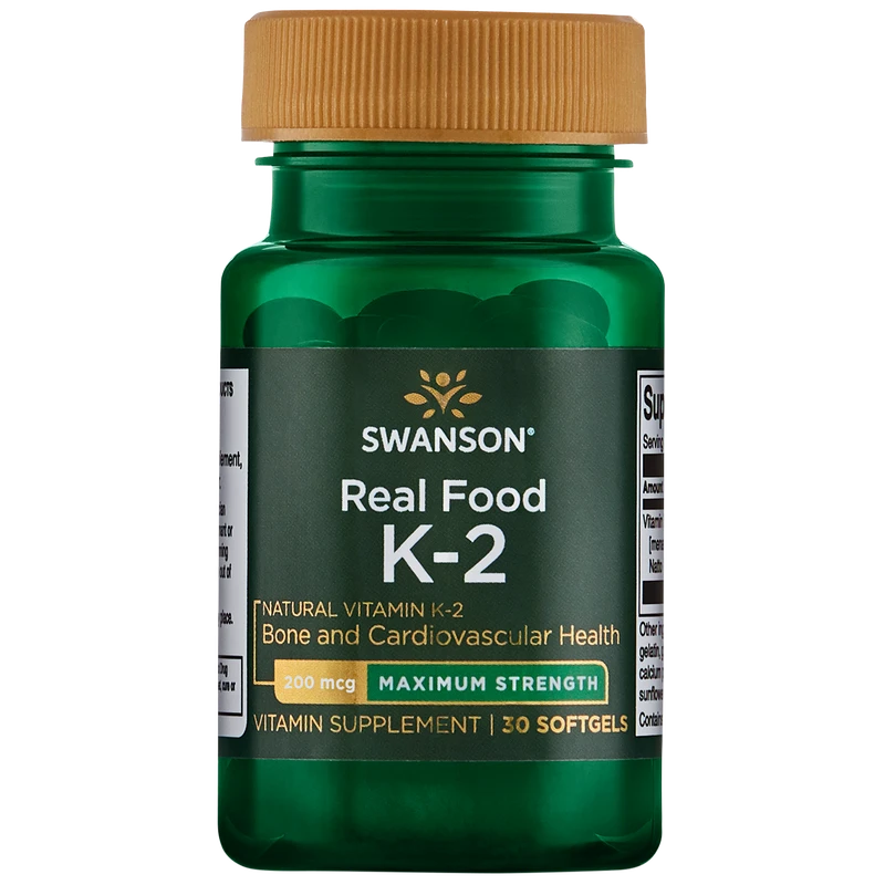Swanson Vitamine K2 naturelle ultra-puissante Ultra Max Strength Natural Vitamin K2 200 µg