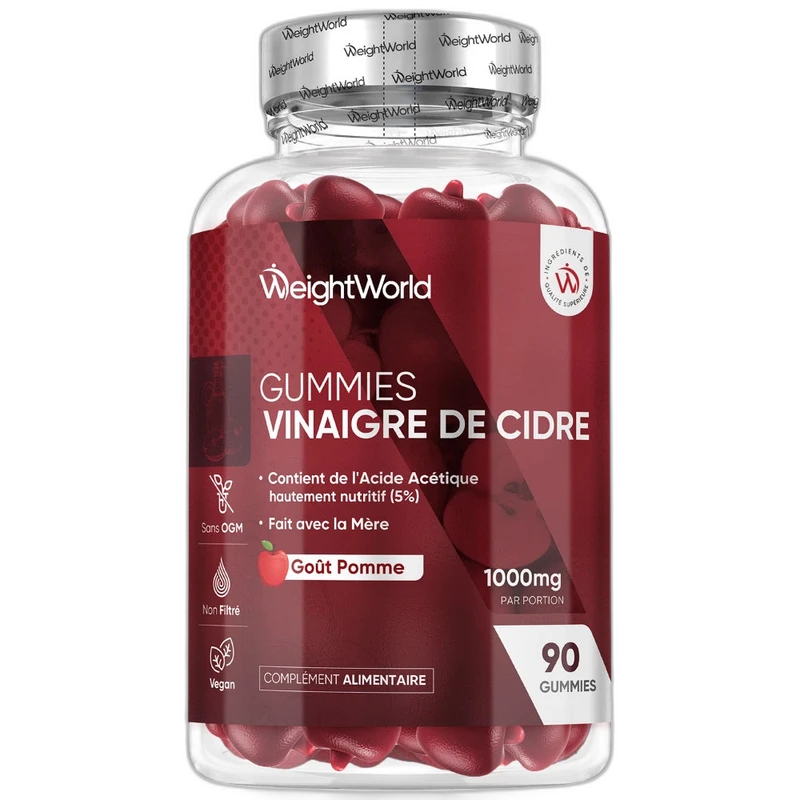 WeightWorld Vinaigre de Cidre de Pomme en Gummies