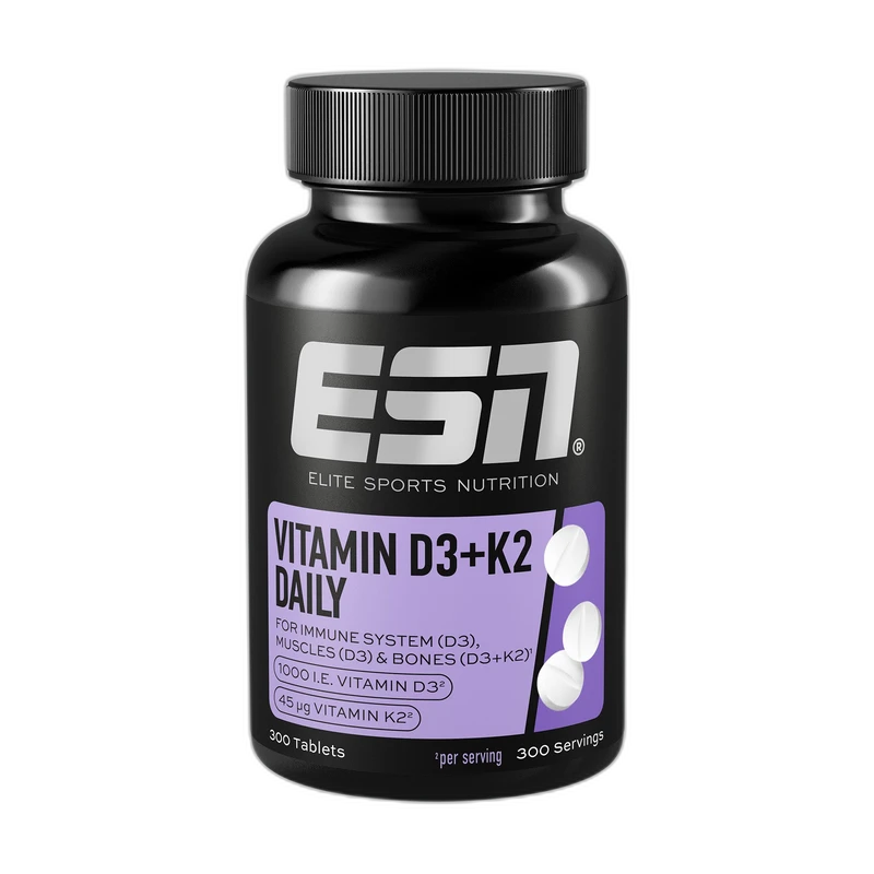 ESN Vitamin D3+K2 Daily 300 capsules