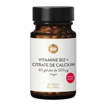 Sunday Natural Vitamine B12 MHA + Calcium 500 µg