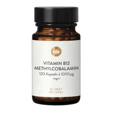 Sunday Natural Vitamine B12 Méthylcobalamine 120