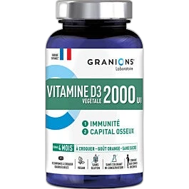 EAFit Vitamine D3 2000 UI - 30 comprimés à croquer