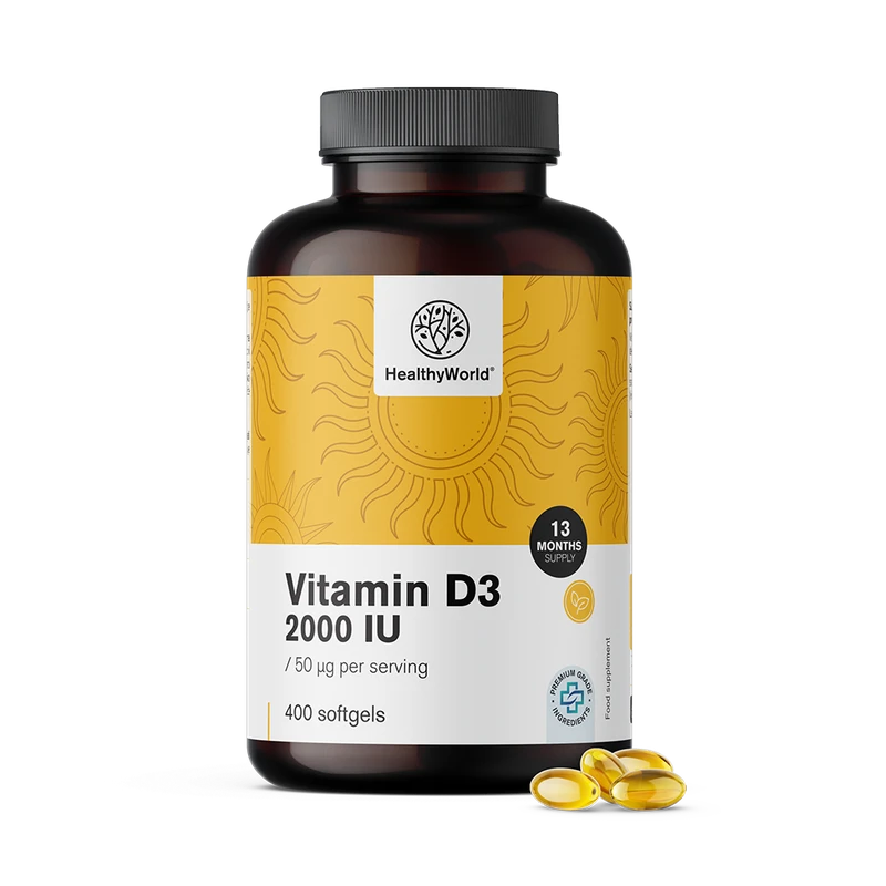 HealthyWorld Vitamine D3 2000 UI