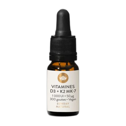 Sunday Natural Vitamines D3 K2 1000 UI + 50