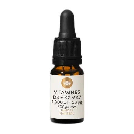 Sunday Natural Vitamines D3 K2 1000 UI + 50 (tout-trans)