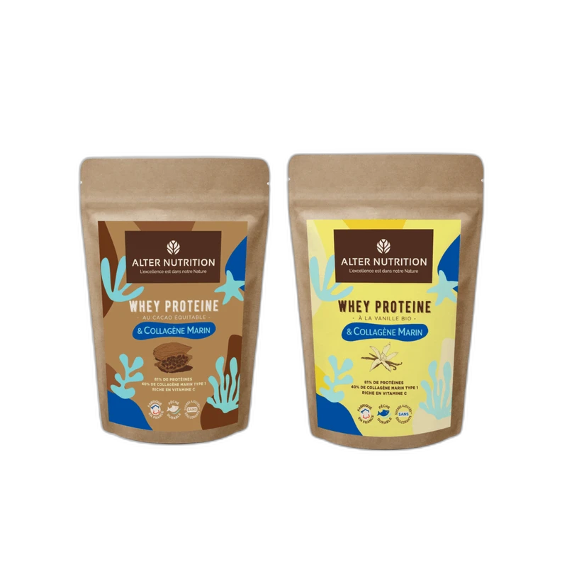 Alter Nutrition Whey protéine bio au collagène marin