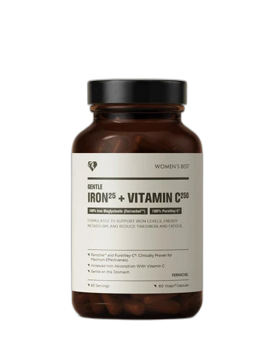 Women's Best Gentle Iron + Vitamin C Capsules (25mg)