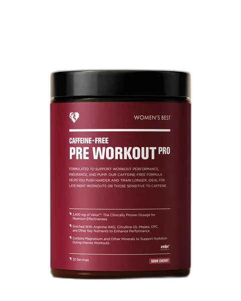 Women's Best Pre Workout Booster Pro (sans caféine)