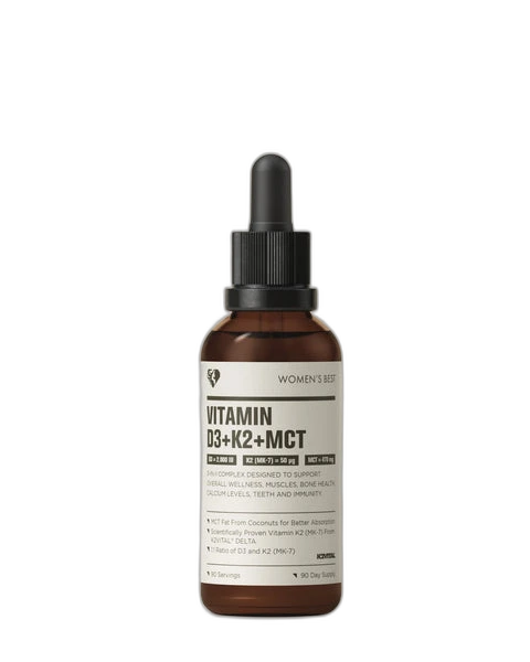 Women's Best Vitamin D3 + K2 + MCT Liquid Drops (2000IU)