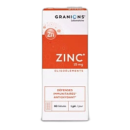 EAFit Zinc 15 mg 60 gélules