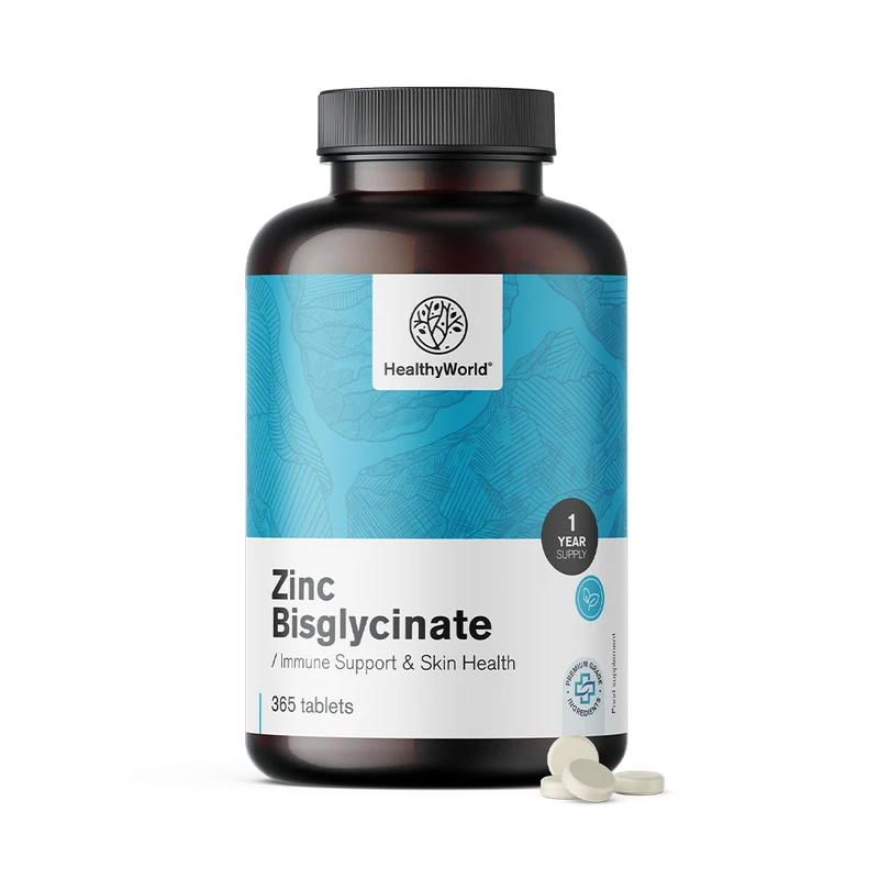 HealthyWorld Bisglycinate de zinc 15 mg