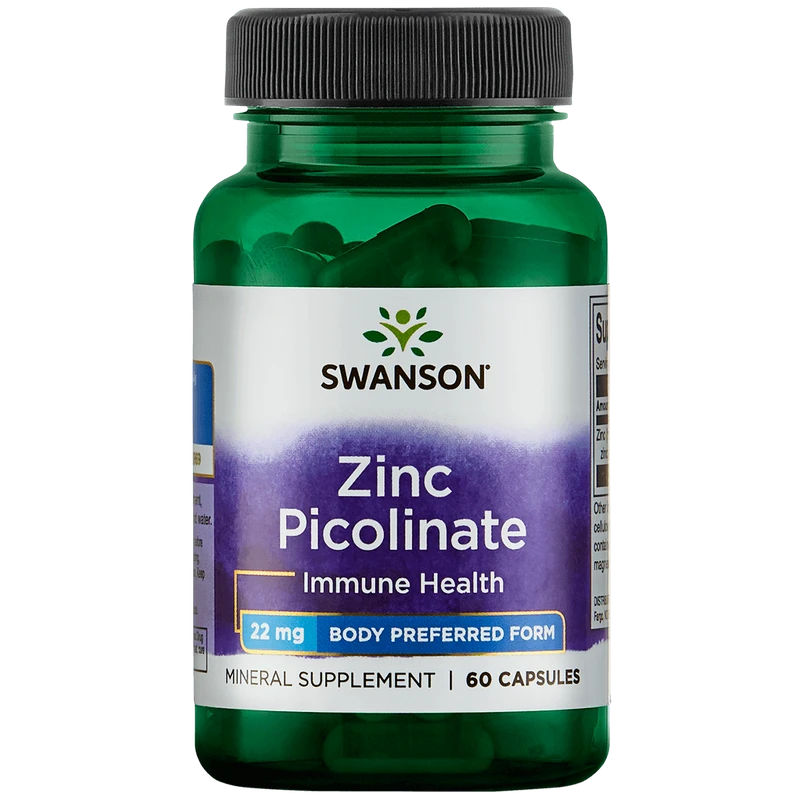 Swanson Gélules Zinc Picolinate Body Preferred Form 22 mg
